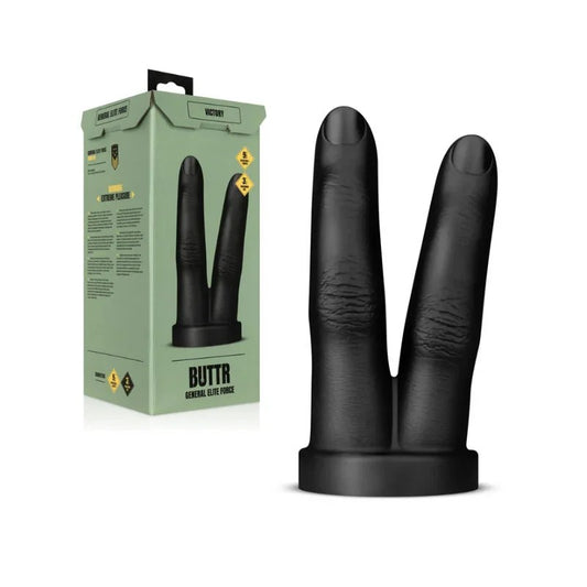 BUTTR–VictoryDoubleFingerButtPlug–(Black)