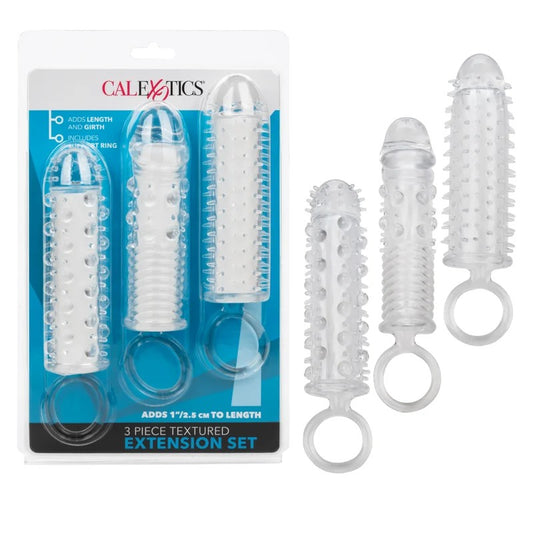Calexotics–3PcTexturedExtensionSleeveSet(Clear)