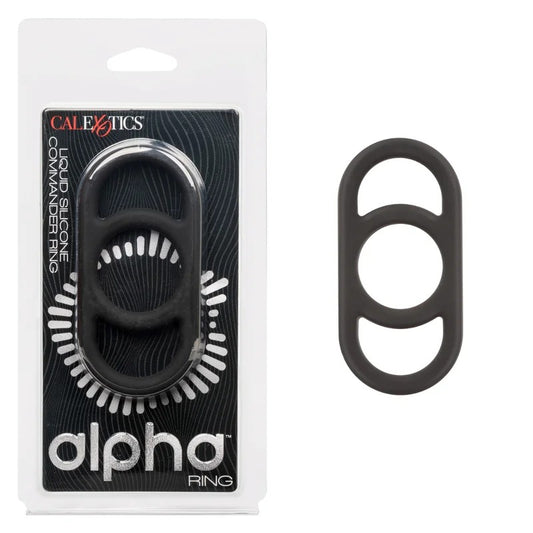 Calexotics–AlphaRingLiquidSiliconeCommanderRing(Black)