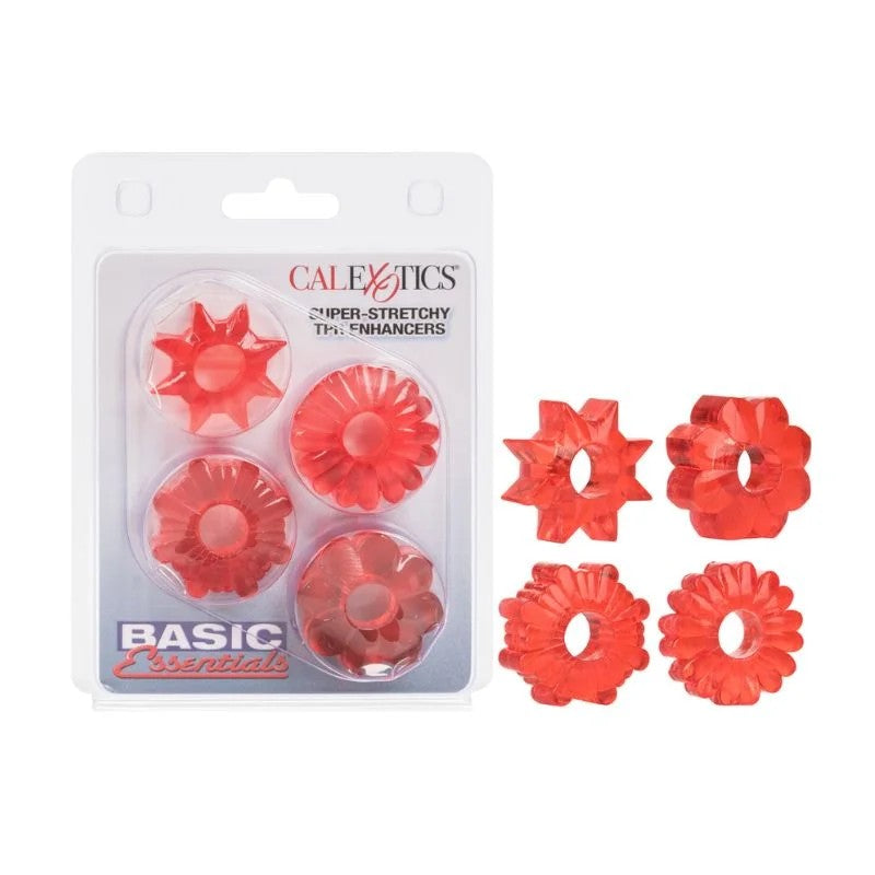 CalExotics–BasicEssentials4PackSuperStretchyTPREnhancers|AssortedColours