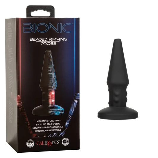 Calexotics–BionicRechargeableBeadedRimmingProbe(Black)