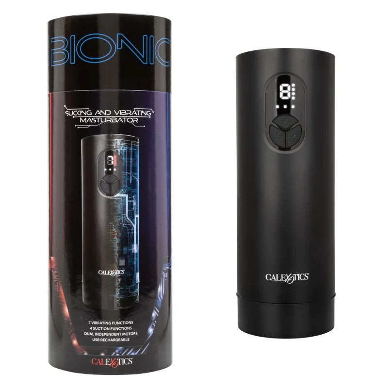 Calexotics–BionicRechargeableSuckingAndVibratingMasturbator(Black)