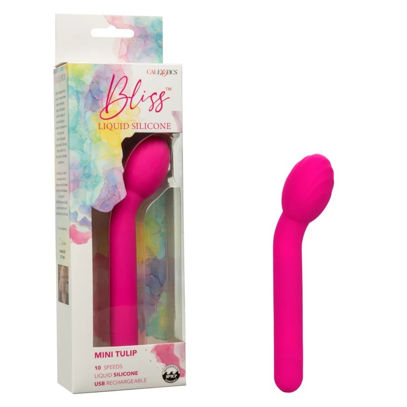 Calexotics–BlissLiquidSiliconeMiniTulipG-SpotVibrator(Pink)