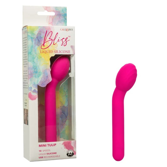 Calexotics–BlissLiquidSiliconeMiniTulipG-SpotVibrator(Pink)