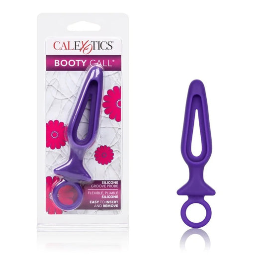 Calexotics–BootyCallSiliconeGrooveAnalPlug(Purple)