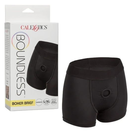Calexotics–BoundlessBoxerBriefHarnessL/XL(Black)