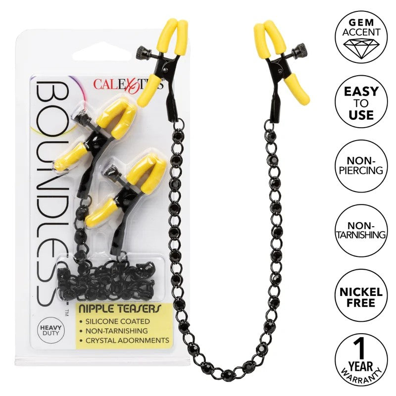 Calexotics–BoundlessNippleTeasers(Black/Yellow)