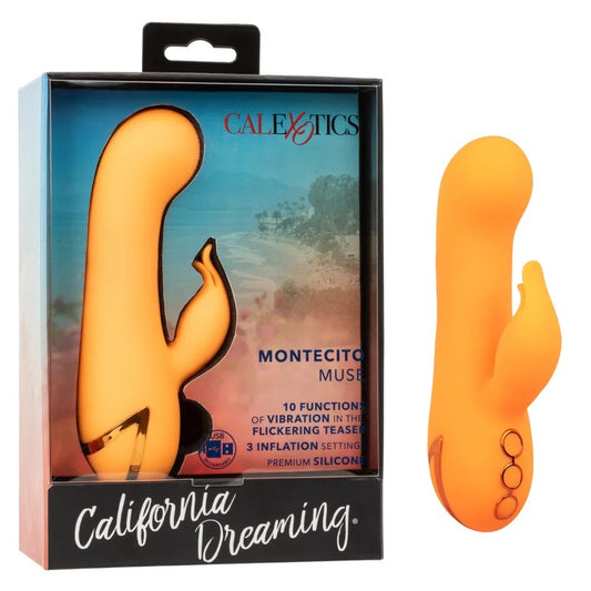 Calexotics–CaliforniaDreamingMontecitoMuseCompactInflatingRabbitVibrator(Orange)