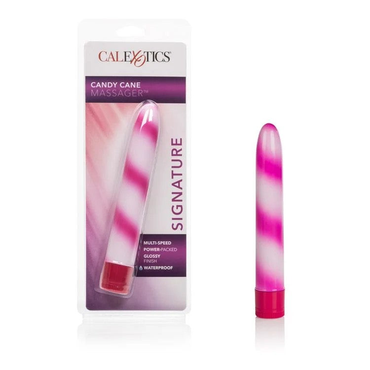 Calexotics–CandyCaneMassager(Pink/White)