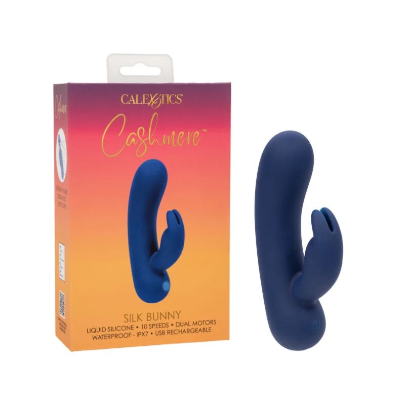 Calexotics–CashmereSilkBunnyVibrator–(Blue)