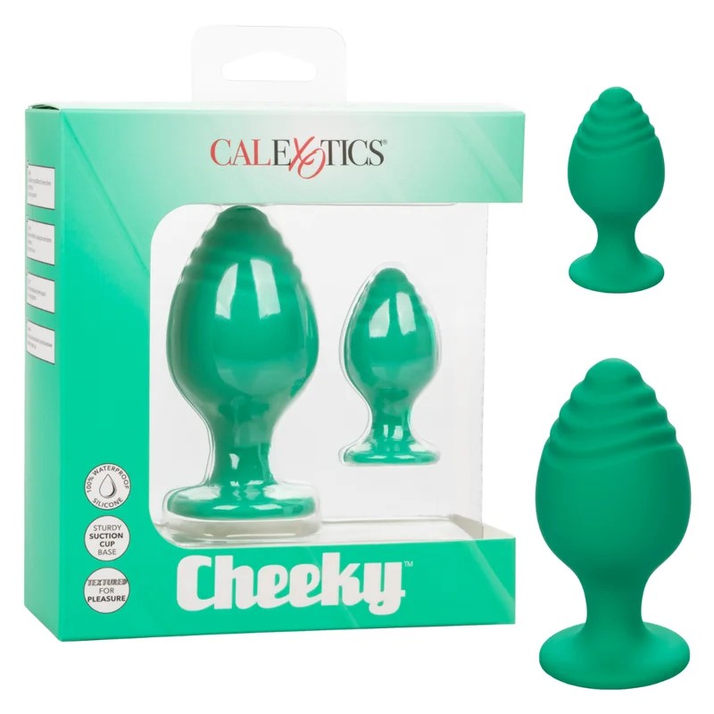Calexotics–CheekySiliconeAnalPlugSet(Green)