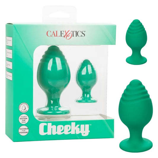 Calexotics–CheekySiliconeAnalPlugSet(Green)