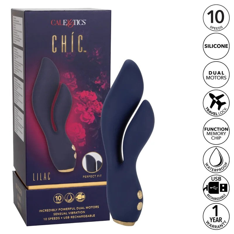 Calexotics–Chic“Lilac”RechargeableRabbit(Navy)