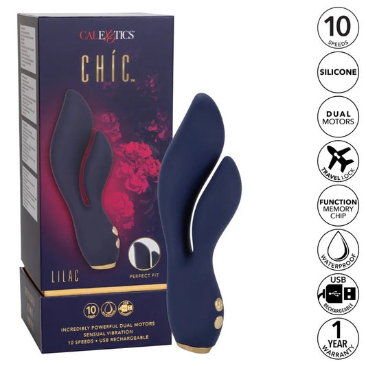 Calexotics–Chic“Lilac”RechargeableRabbit(Navy)