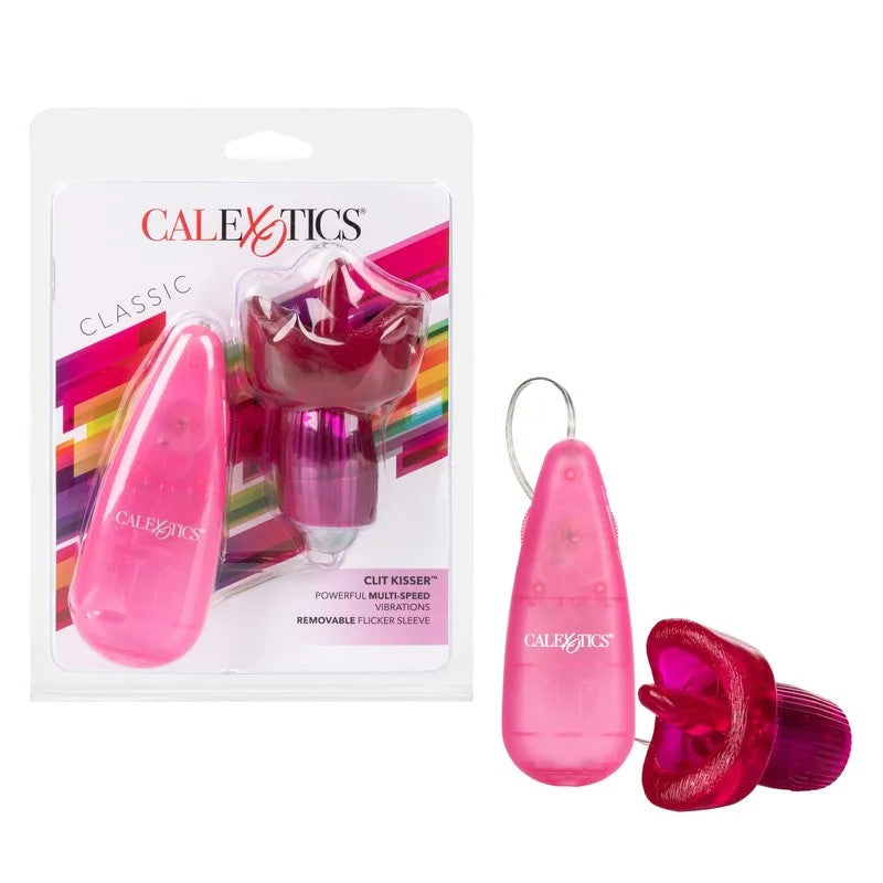 Calexotics–ClitKisserRemoteEggwithTongueSleeve(Pink)