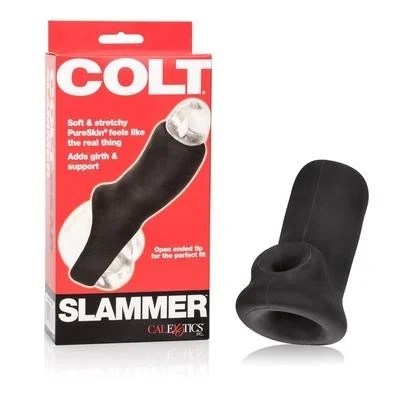 Calexotics–Colt“Slammer”OpenEndedBlackGirthEnhancingSleeve(Black)