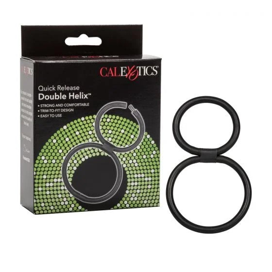 Calexotics–DoubleHelixQuickReleaseCockRing(Black)