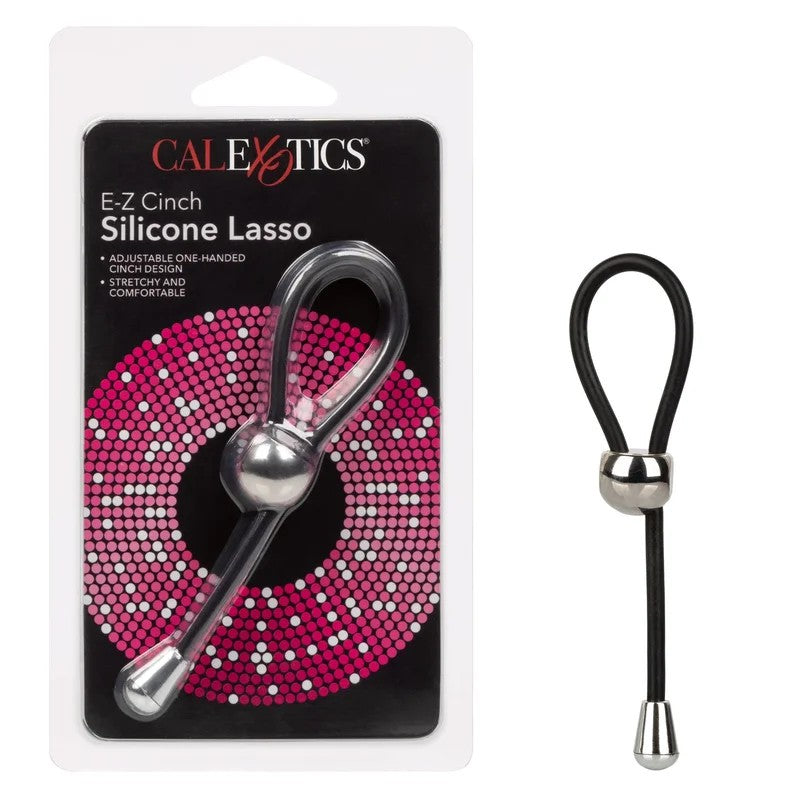 Calexotics–E-ZCinchSiliconeLassoCockRing(Black)