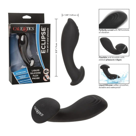 Calexotics–Eclipse®LiquidSiliconeFlexProbe–(Black)