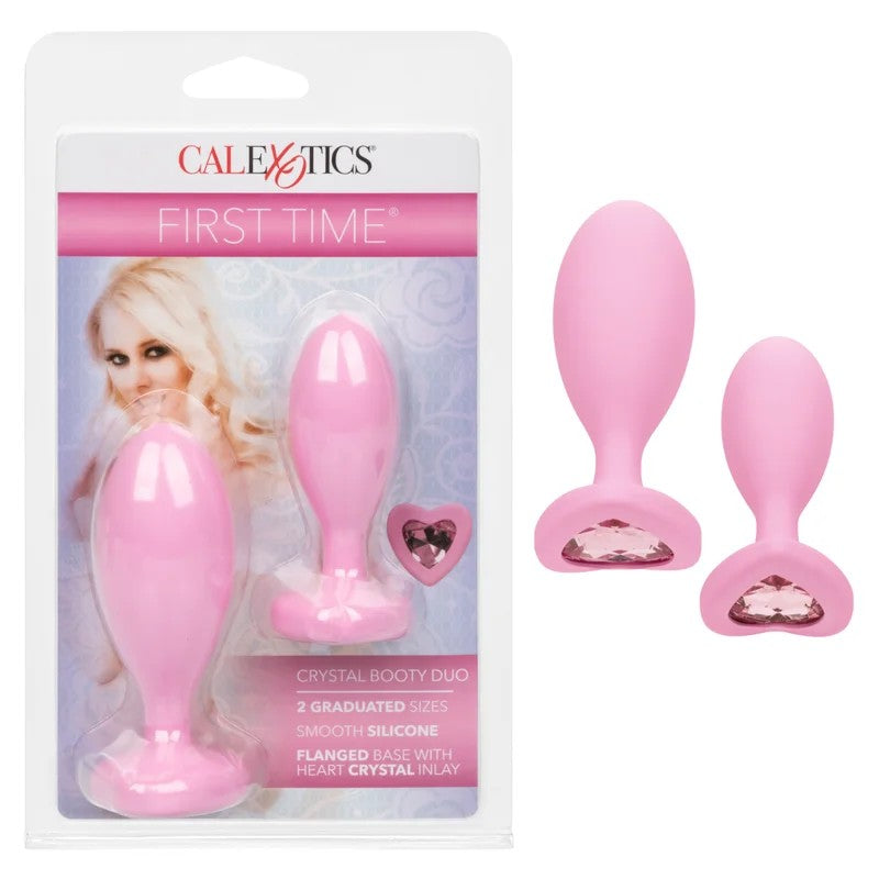 Calexotics–FirstTimeCrystalBootyDuoAnalSet(Pink)