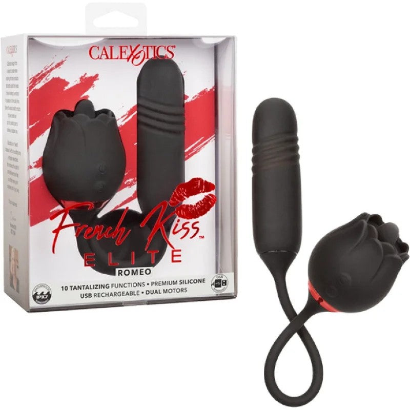 CalExotics–FrenchKiss™EliteRomeo|FlickeringTeaser&ThrustingBulletMassager