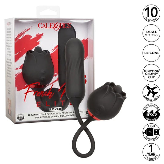 Calexotics–FrenchKissElite“Lover”DualStimulator(Black)