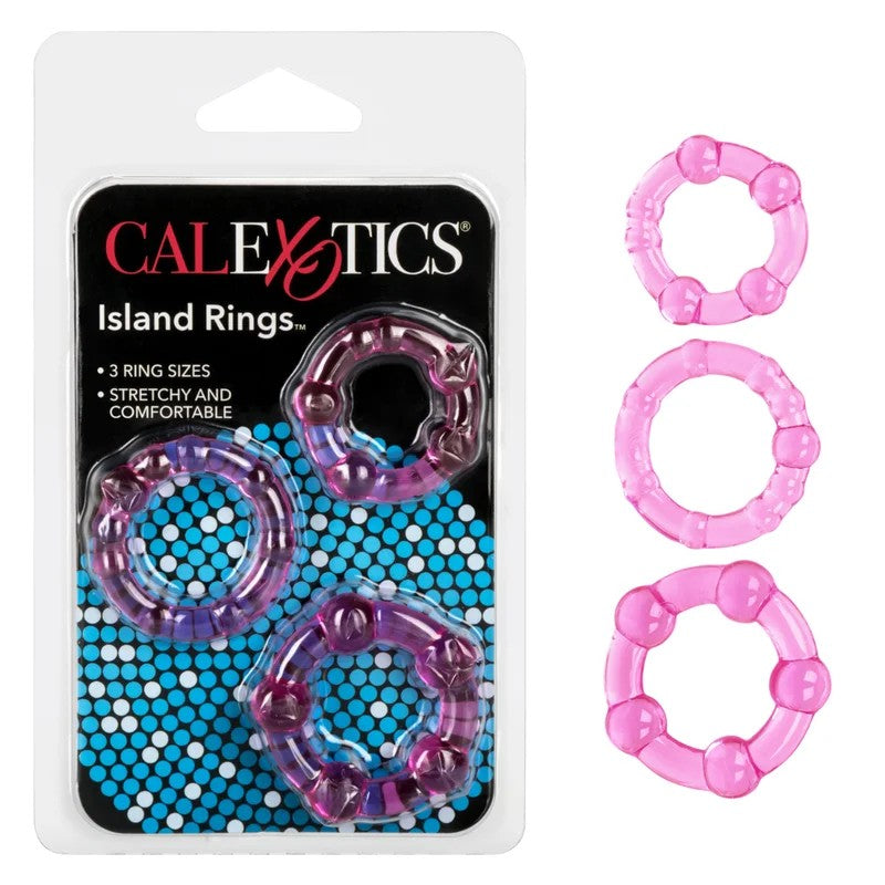 Calexotics–IslandRings3PkCockRings(Pink)