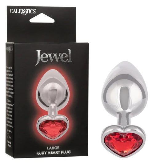 Calexotics–JewelLargeRubyHeartGemPlug(Red)