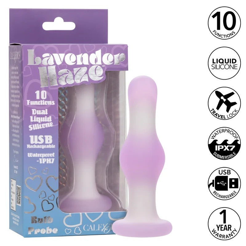 Calexotics–LavenderHazeBulbProbe10FunctionAnalPlug(Purple)