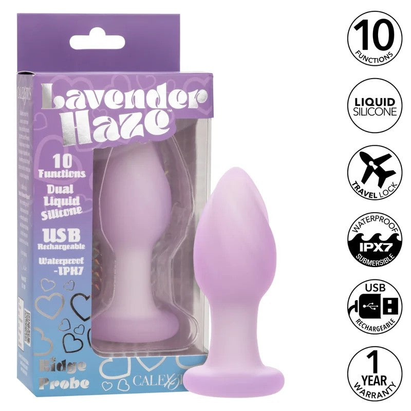 Calexotics–LavenderHazeRidgeProbe10FunctionAnalPlug(Purple)