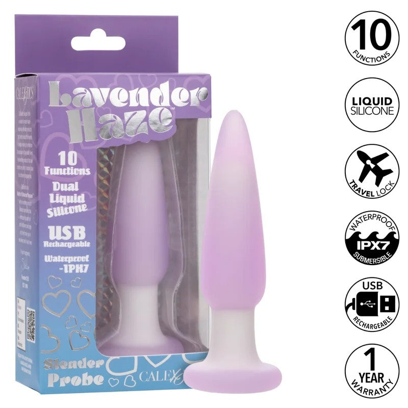 Calexotics–LavenderHazeSlenderProbe10FunctionAnalPlug(Purple)