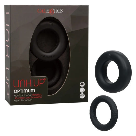 Calexotics–LinkUp“Optimum”VibratingCockRingandGirthEnhancerduo(Black)