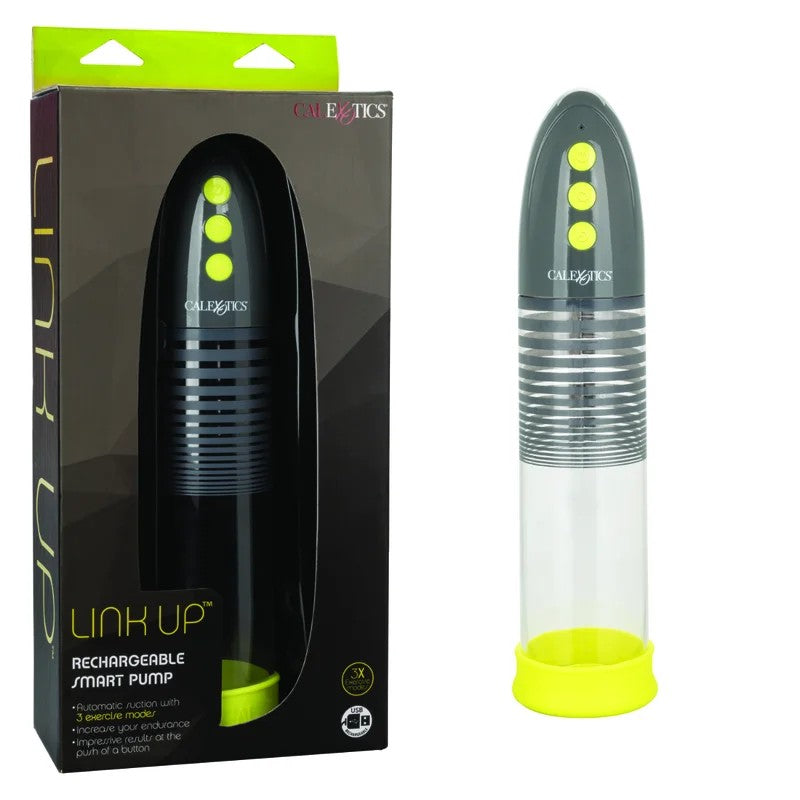 Calexotics–LinkUpRechargeableSmartPump(Grey/Green)