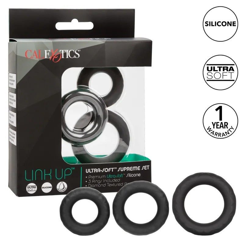 Calexotics–LinkUpUltra-SoftSupremeRingSet(Black)