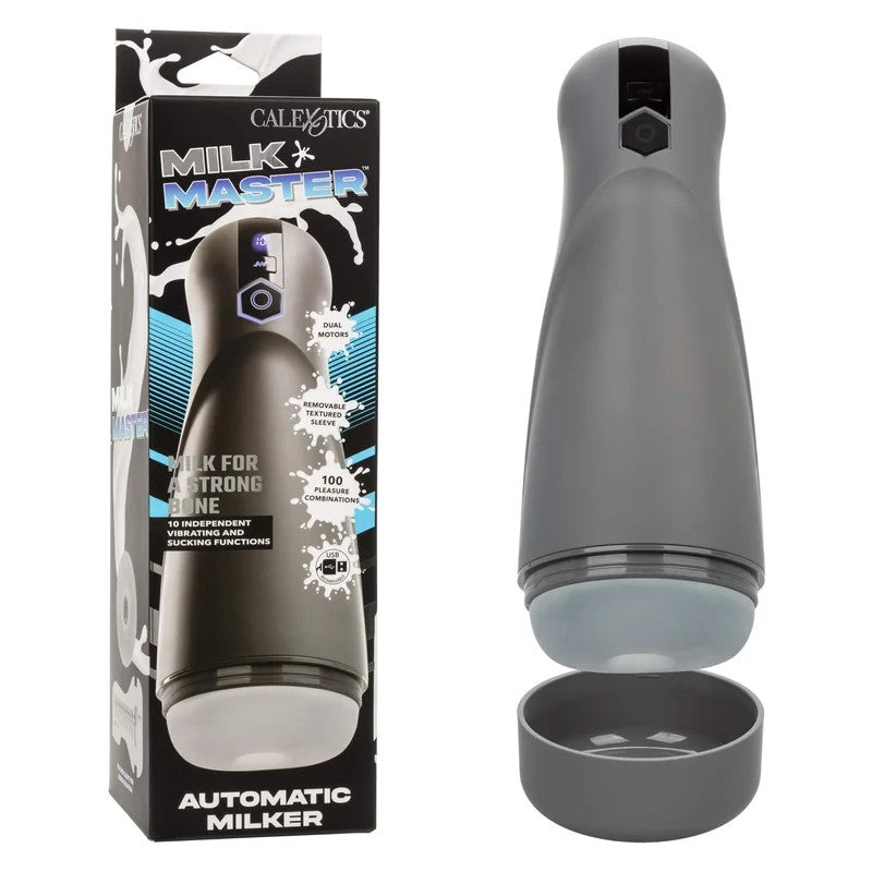 Calexotics–MilkMasterAutomaticMilkerSuckingVibratingMasturbator(Grey/Frost)