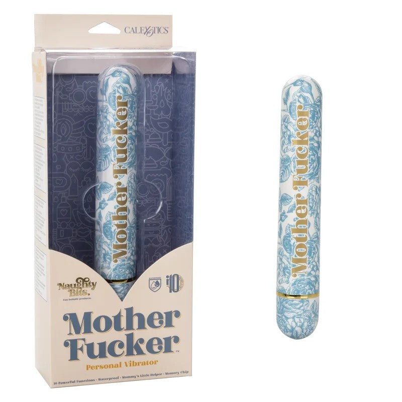 Calexotics–NaughtyBits“MotherFucker”SmoothieVibrator(Blue/White)