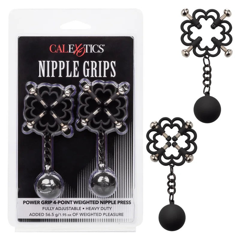 Calexotics–NippleGripsPowerGrip4-PointWeightedNipplePress(Black)