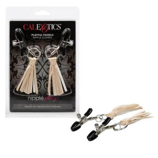 Calexotics–NipplePlayPlayfulTasselsAdjustableNippleClamps(Gold)