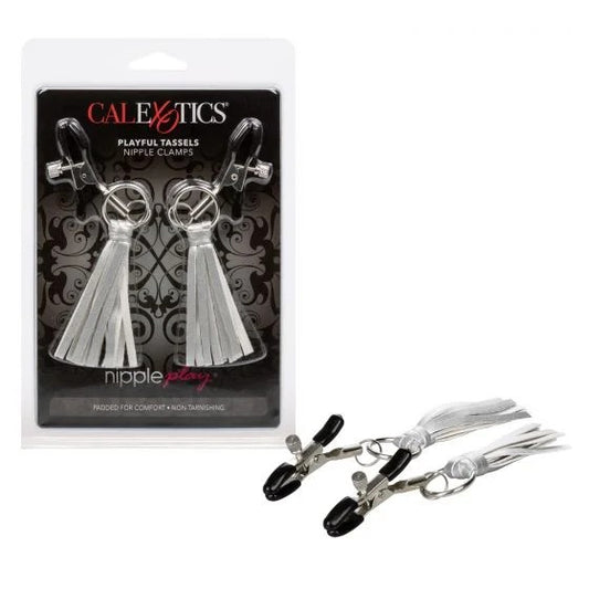 Calexotics–NipplePlayPlayfulTasselsAdjustableNippleClamps(Silver)