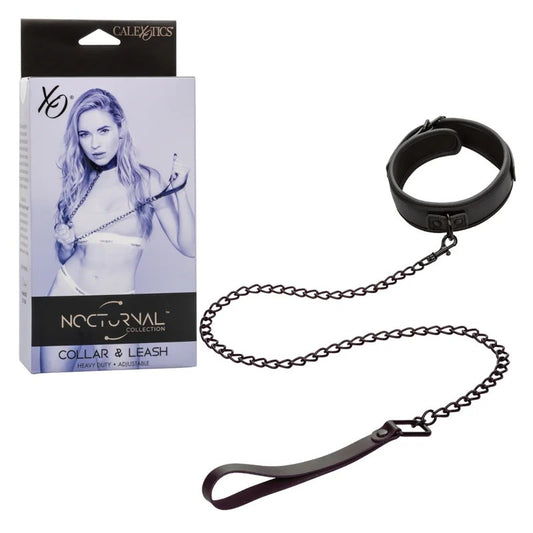 Calexotics–NocturnalCollar&Leash(Black)