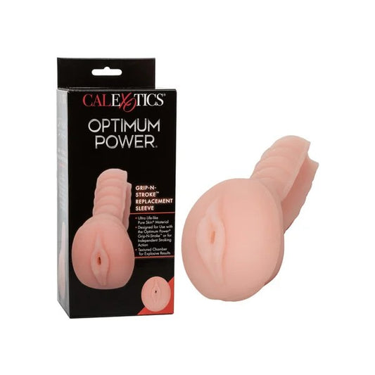 Calexotics–OptimumPowerGrip’n’StrokeReplacementVaginaSleeve(LightFlesh)
