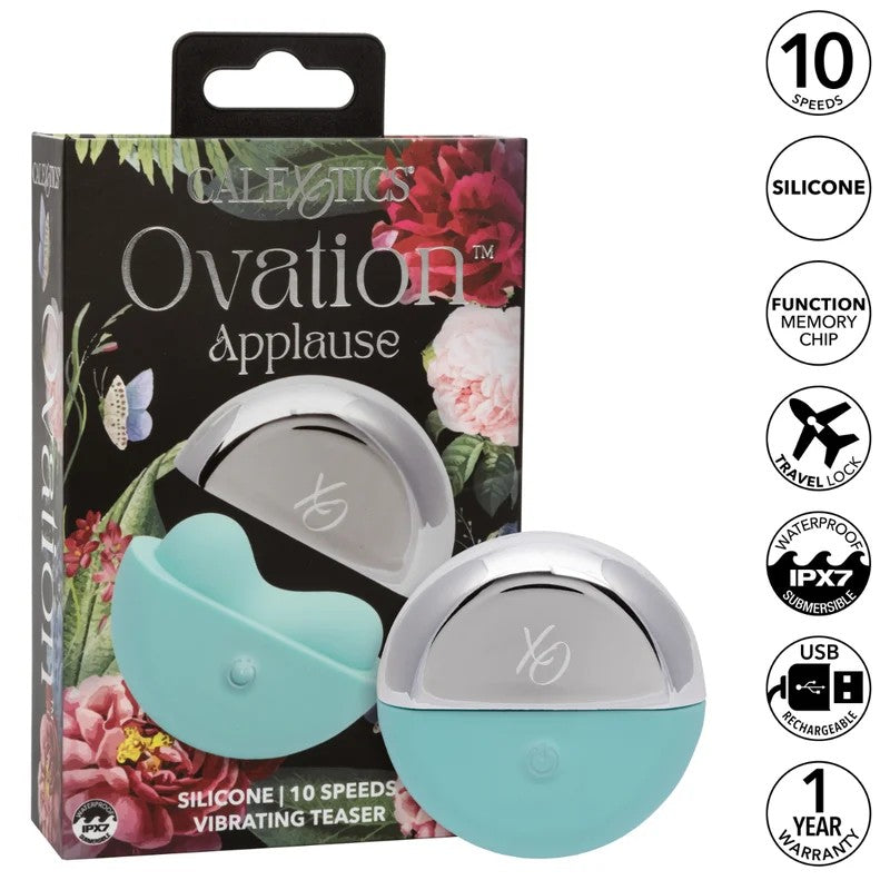 Calexotics–Ovation“Applause”VibratingTeaser(TealMint/Chrome)