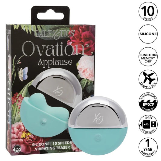 Calexotics–Ovation“Applause”VibratingTeaser(TealMint/Chrome)
