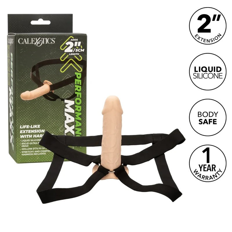 Calexotics–PerformanceMaxx2″Life-LikeExtensionWithHarness(LightFlesh)