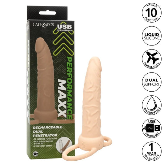 Calexotics–PerformanceMaxxRechargeableDualPenetrator(LightFlesh)