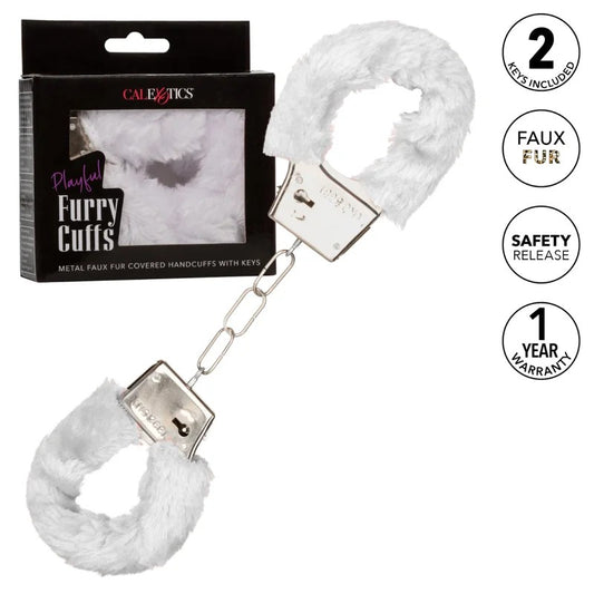 Calexotics–PlayfulFluffyHandcuffs(White)