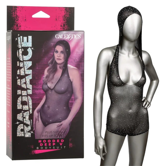 Calexotics–RadianceHoodedDeepVBodysuit-OSFM(SparklyBlack)