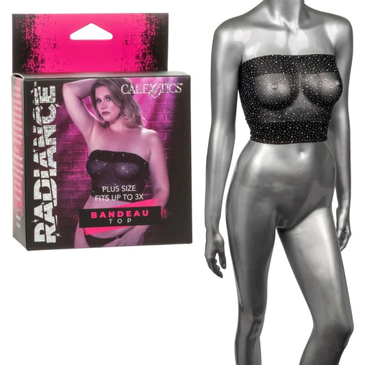 Calexotics–RadiancePlusSizeBandeauTop–1X-3X(SparklyBlack)