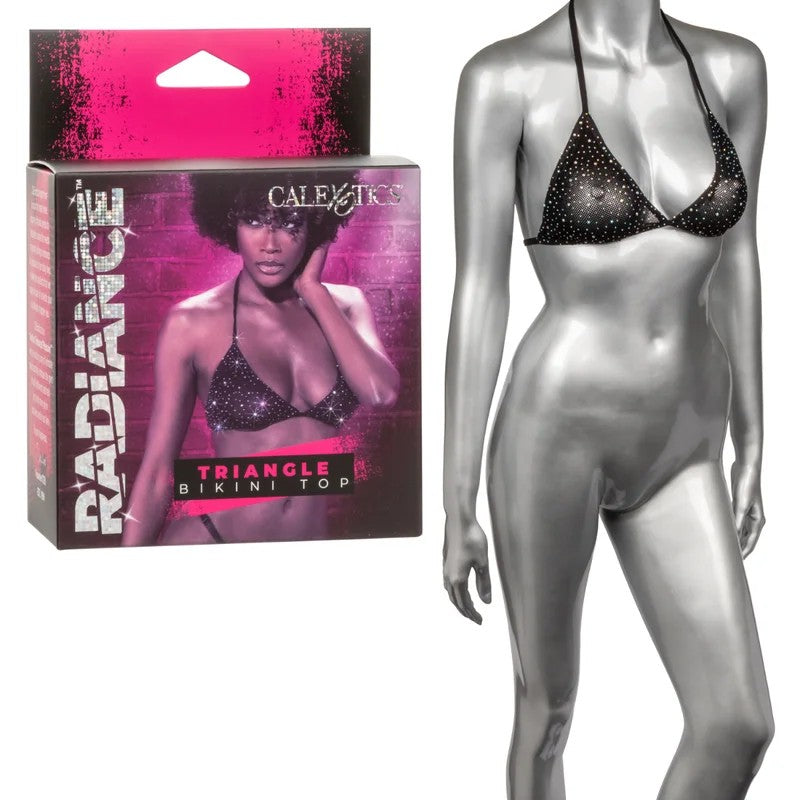 Calexotics–RadianceTriangleBikiniTop–OSFM(SparklyBlack)
