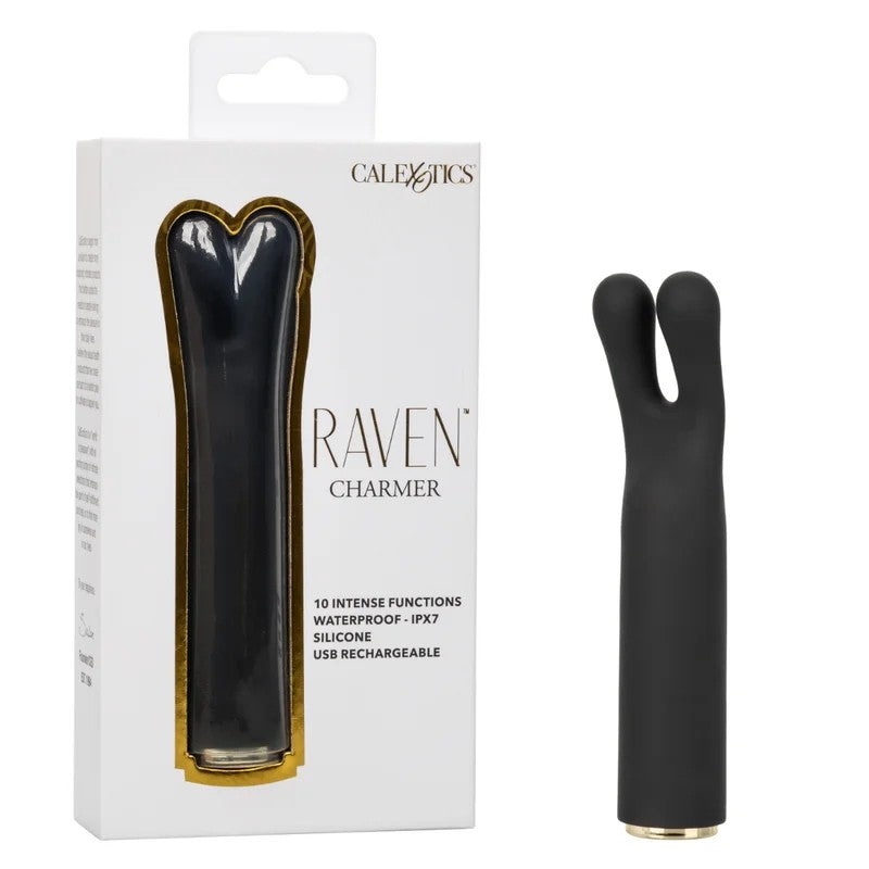 Calexotics–RavenCharmerBunnyEarsClitoralVibrator(Black)
